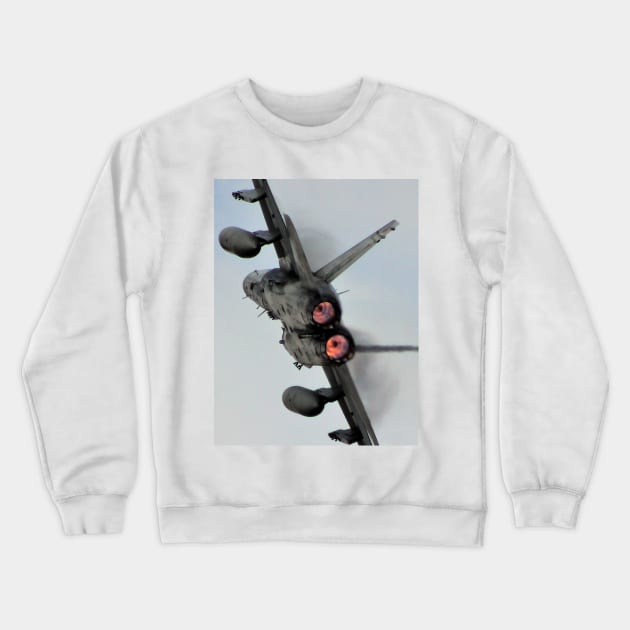 CF-18 Afterburner1 Crewneck Sweatshirt by acefox1